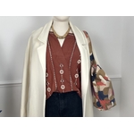 Tote bag Sezane Violet Marine Orange Camel 9