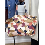 Tote bag Sezane Violet Marine Orange Camel 8