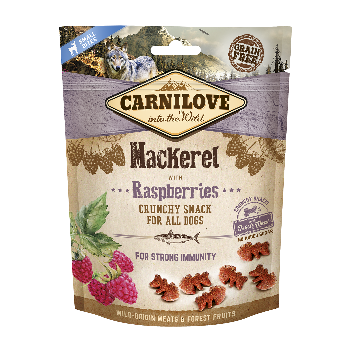 Carnilove, Snacks (chien) - Mackerel&amp;Raspberries (200g)