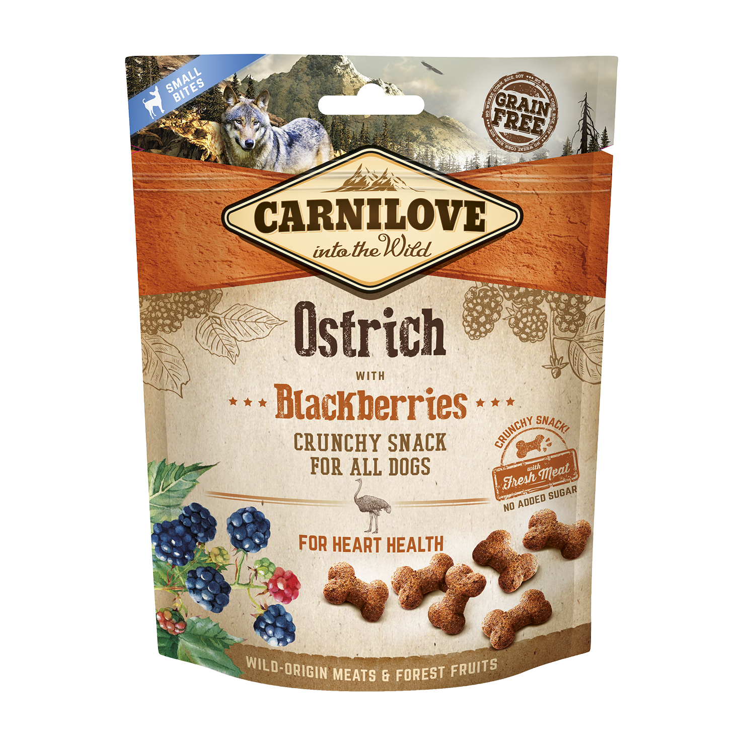 Carnilove, Snacks (chien) - Ostrich&amp;Blackberries (200g)