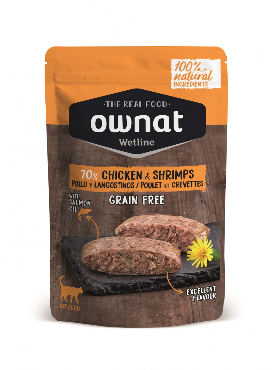 Ownat wetline poulet CREVETTE chat