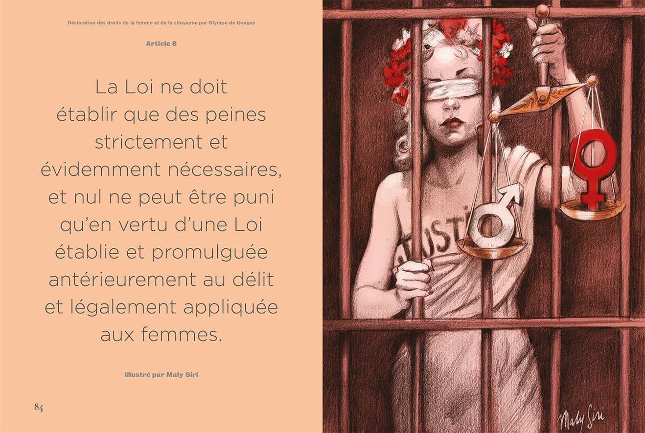 D Claration Des Droits De La Femme Illustr E Librairie Generale Beaux Livres Yakabooks