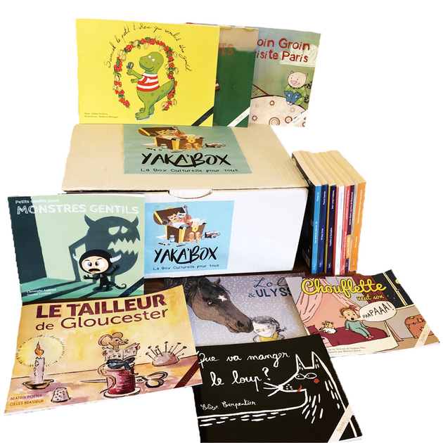Yaka'Box Junior le coffret lecture pour enfants avec 16 livres