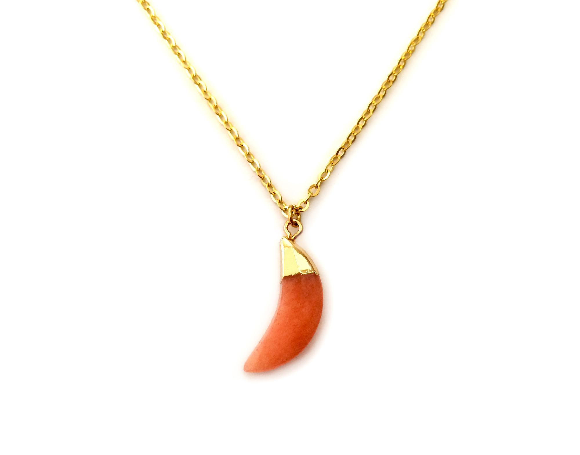 collier lune plaque or collier lune plaque or