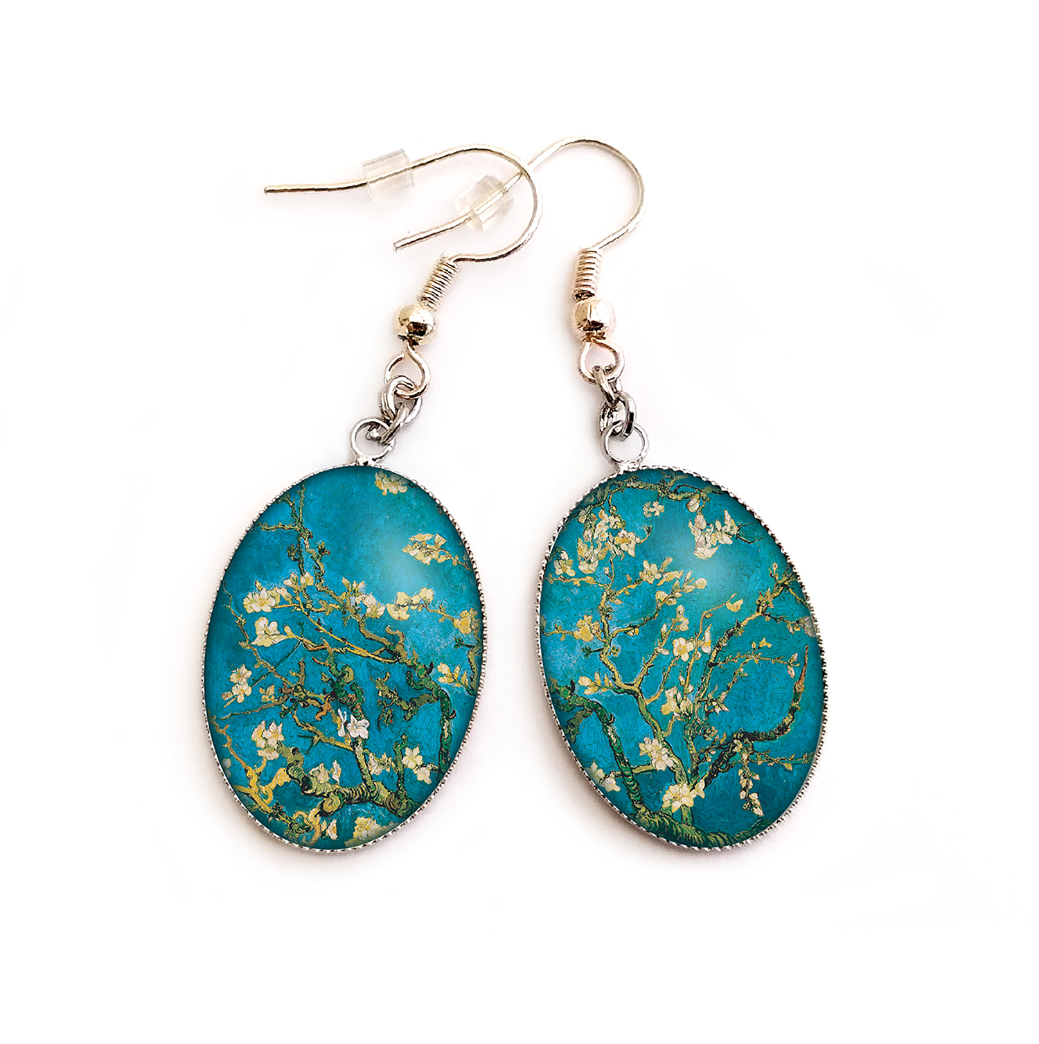 Boucles d'oreilles bleues Van Gogh bykloe bijoux