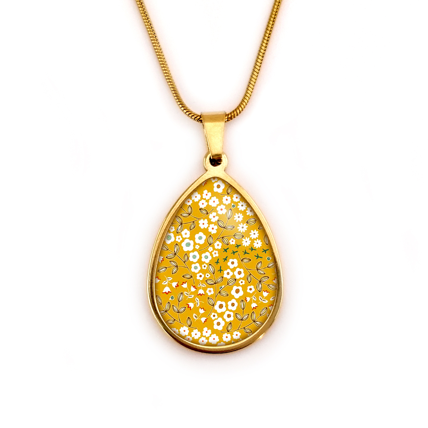 collier jaune bykloe bijoux