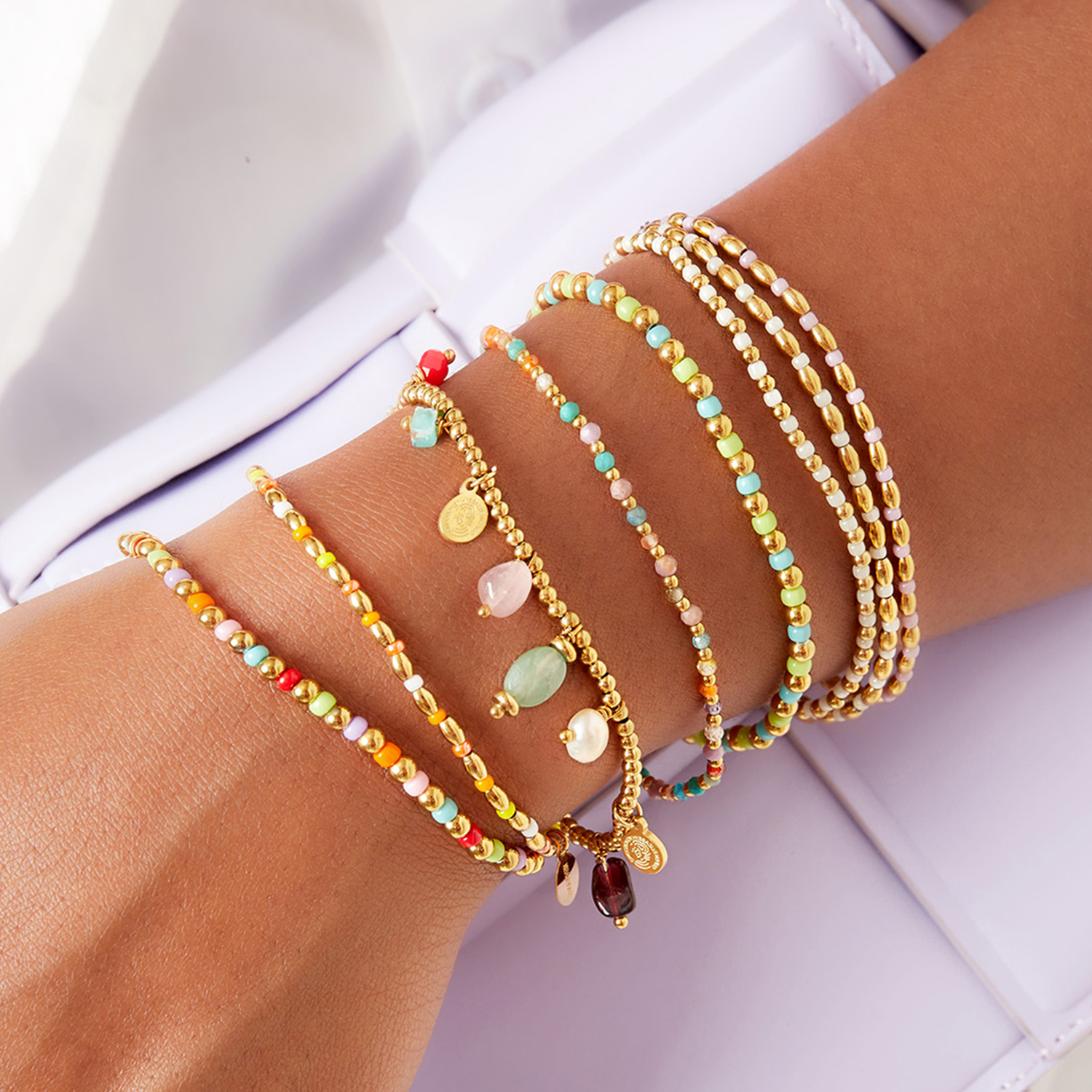 Bracelet perle couleur