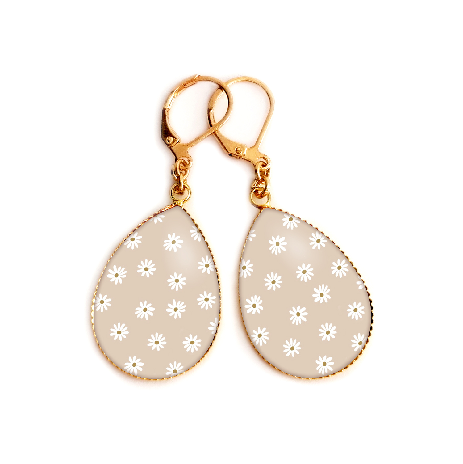 boucles doreilles pendantes fleurs bykloe bijoux