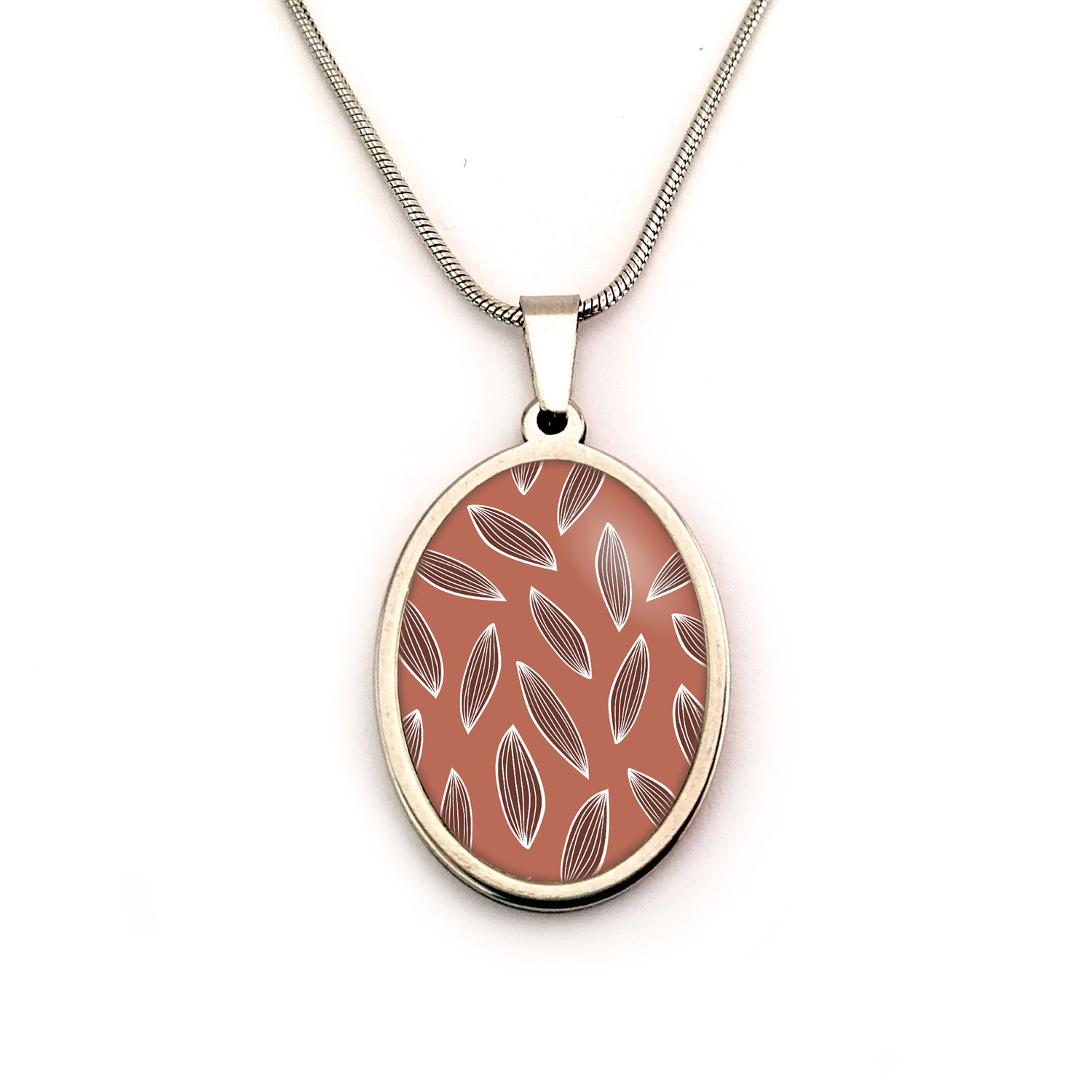 Collier pendentif feuille bykloe bijoux