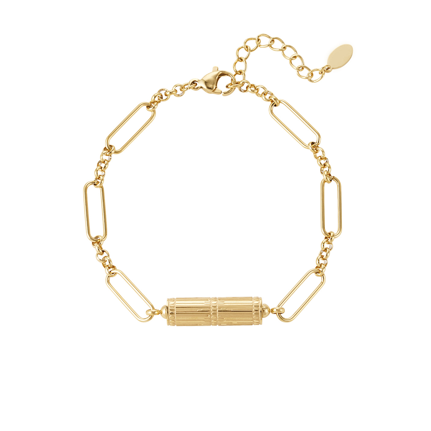 Bracelet chaine gros maillon femme bykloe bijoux