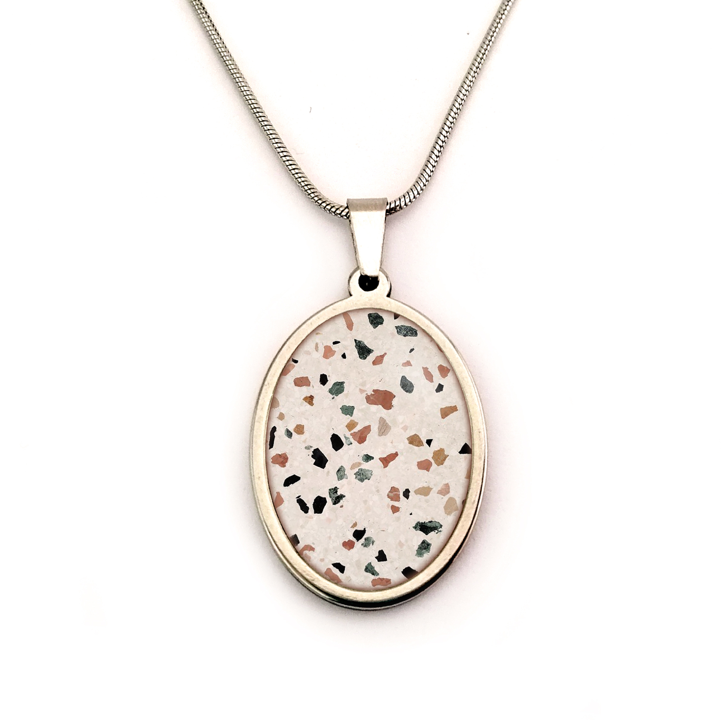Collier fantaisie terrazzo bykloe bijoux