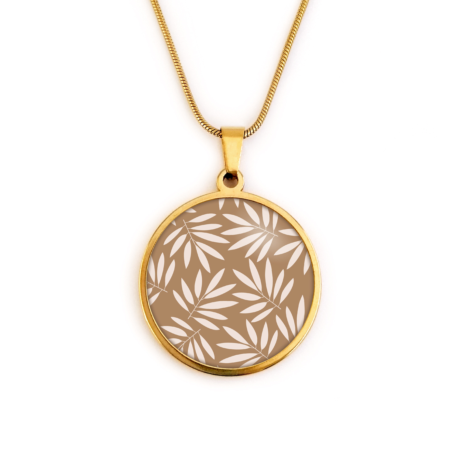 collier feuille bykloe bijoux