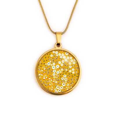 collier jaune bykloe bijoux