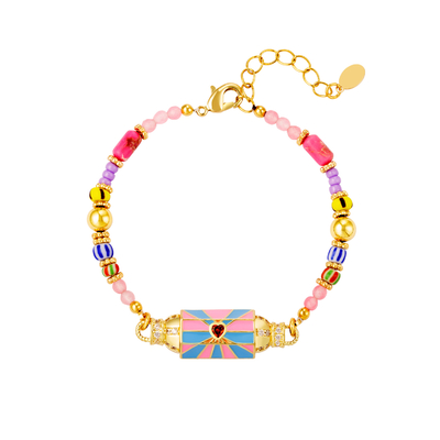 Bracelet cœur et perle bykloe bijoux