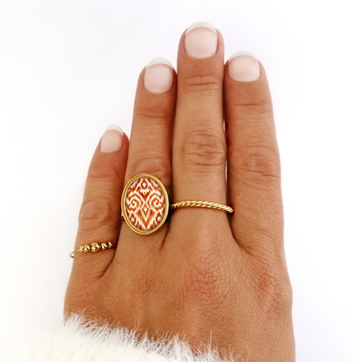 Bague fantaisie bohème bykloe bijoux