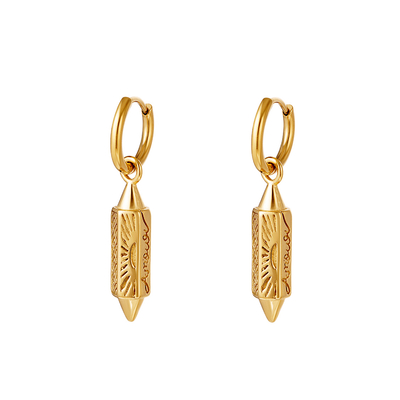 Mini créoles amour bykloe bijoux