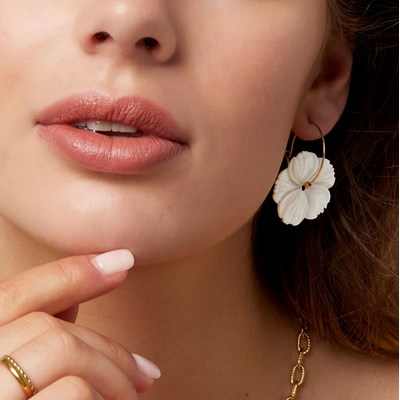 créoles fleurs bykloe bijoux
