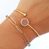 Bracelet jonc doré femme bykloe bijoux