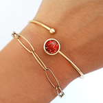 bracelet femme rouge bykloe bijoux