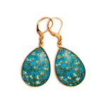 Boucles doreilles bleues Van Gogh bykloe bijoux