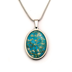 collier fantaisie bleu van gogh bykloe bijoux