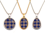 Colliers pendentif bleu bykloe bijoux