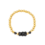 bracelet ourson noir bykloe bijoux