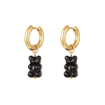 Boucles doreilles créoles ourson bykloe bijoux