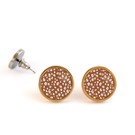 boucles d'oreilles puces léopard bykloe