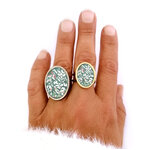 bague fantaisie vert bykloe bijoux