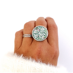 bague fantaisie vert bykloe bijoux