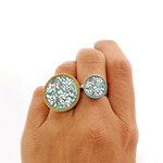 bague fantaisie vert bykloe bijoux