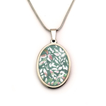 collier pendentif vert bykloe bijoux