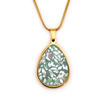 collier pendentif vert bykloe bijoux