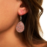 Boucles doreilles pendantes feuille bykloe bijoux