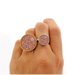 Bague fantaisie feuille bykloe bijoux