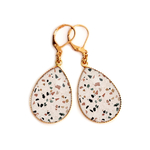 Boucles doreilles pendantes terrazzo bykloe bijoux