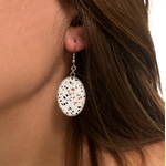 Boucles doreilles pendantes terrazzo bykloe bijoux