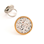 Bague fantaisie terrazzo bykloe bijoux