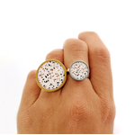 Bague fantaisie terrazzo bykloe bijoux
