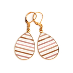 Boucles d'oreilles pendantes marinière bykloe bijoux