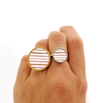 bague fantaisie marinière bykloe bijoux