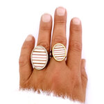 bague fantaisie marinière bykloe bijoux