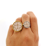 bague feuille bykloe bijoux
