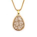 collier feuille bykloe bijoux