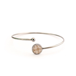 bracelet jonc feuille bykloe bijoux
