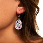 boucles doreilles fabtaisie fleurs bykloe bijoux
