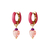 Boucles d'oreilles créoles avec pendentif bykloe bijoux