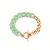 Bracelet grosse maille acrylique vert bykloe bijoux