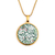 collier pendentif vert bykloe bijoux